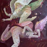  Iryna Maksymova – Angels, 2023, acrilico su tela