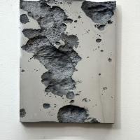Wolfgang Flad, Untitled, Force of impact, 2024, aluminium, 53x42x3cm