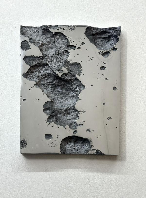 Wolfgang Flad, Untitled, Force of impact, 2024, aluminium, 53x42x3cm